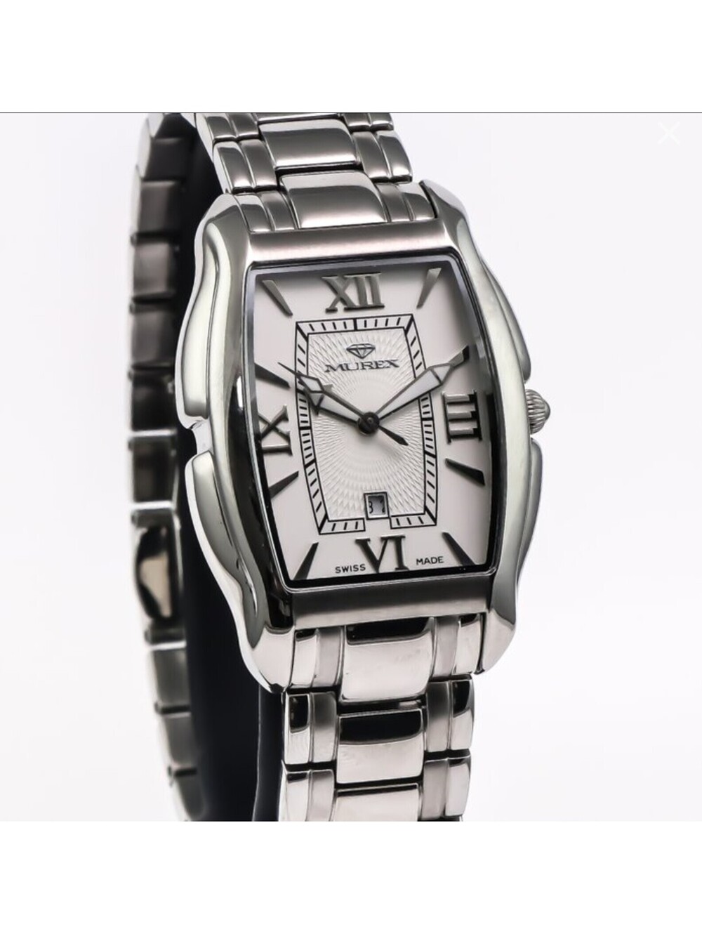 Murex Swiss Watch 38x27mm Stainless Steel Quartz w Date 3ATM RSL865-SS-1 Womens